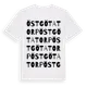 White t-shirt med Östgötatorp ordlek t-shirt
