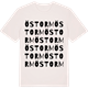 Vintage White t-shirt med Östorm ordlek t-shirt