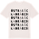 Vintage White t-shirt med Östra Bäckadrågen ordlek t-shirt