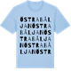 Blue Soul t-shirt med Östra Båljan ordlek t-shirt