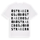 White t-shirt med Östra Bergsjön ordlek t-shirt