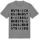 Mid Heather Gray t-shirt med Östra Bergsjön ordlek t-shirt