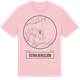 Pink Cotton t-shirt med Östra Bergsjön t-shirt