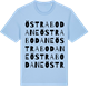 Blue Soul t-shirt med Östra Bodane ordlek t-shirt