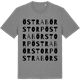 Mid Heather Gray t-shirt med Östra Börstorp ordlek t-shirt