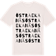 Vintage White t-shirt med Östra Ekanäs ordlek t-shirt