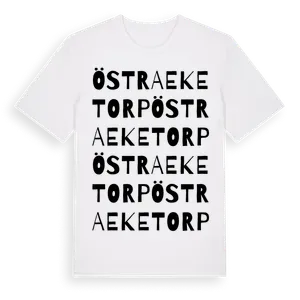 Östra Eketorp ordlek t-shirt – ekologisk bomull t-shirt från Pinshirt