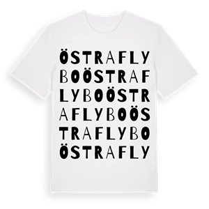 Östra Flybo ordlek t-shirt – ekologisk bomull t-shirt från Pinshirt
