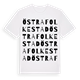 White t-shirt med Östra Folkestad ordlek t-shirt