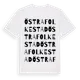 White t-shirt med Östra Folkestad ordlek t-shirt