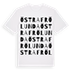 White t-shirt med Östra Frölunda ordlek t-shirt