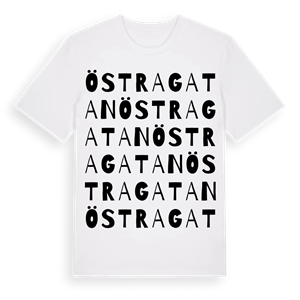 Östra Gatan ordlek t-shirt – ekologisk bomull t-shirt från Pinshirt