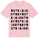 Pink Cotton t-shirt med Östra Gunntorp ordlek t-shirt