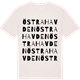 Vintage White t-shirt med Östra Havden ordlek t-shirt