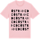 Pink Cotton t-shirt med Östra Hede ordlek t-shirt