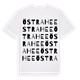 White t-shirt med Östra Hee ordlek t-shirt