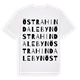 White t-shirt med Östra Hindalebyn ordlek t-shirt