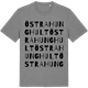 Mid Heather Gray t-shirt med Östra Hunghult ordlek t-shirt
