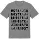 Mid Heather Gray t-shirt med Östra Järn ordlek t-shirt