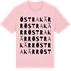 Pink Cotton t-shirt med Östra Kärr ordlek t-shirt