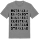 Mid Heather Gray t-shirt med Östra Klarbäck ordlek t-shirt