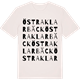 Vintage White t-shirt med Östra Klarbäck ordlek t-shirt