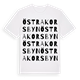 Östra Korsbyn ordlek t-shirt