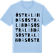 Blue Soul t-shirt med Östra Lindås ordlek t-shirt