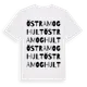 White t-shirt med Östra Moghult ordlek t-shirt