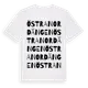 White t-shirt med Östra Nordängen ordlek t-shirt