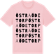 Pink Cotton t-shirt med Östra Ödetorp ordlek t-shirt