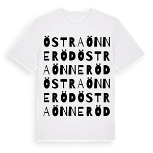 Östra Önneröd ordlek t-shirt – ekologisk bomull t-shirt från Pinshirt