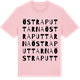 Pink Cotton t-shirt med Östra Puttarna ordlek t-shirt