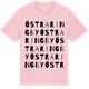 Pink Cotton t-shirt med Östra Ringby ordlek t-shirt