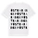 White t-shirt med Östra Ringby ordlek t-shirt
