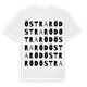 Östra Röd ordlek t-shirt