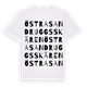 White t-shirt med Östra Sandruggsskären ordlek t-shirt