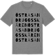 Mid Heather Gray t-shirt med Östra Sandruggsskären ordlek t-shirt