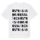White t-shirt med Östra Sandruggsskären ordlek t-shirt