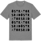 Mid Heather Gray t-shirt med Östra Torsrud ordlek t-shirt