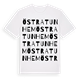 White t-shirt med Östra Tunhem ordlek t-shirt