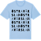Blue Soul t-shirt med Östra Värslan ordlek t-shirt