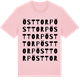Pink Cotton t-shirt med Östtorp ordlek t-shirt