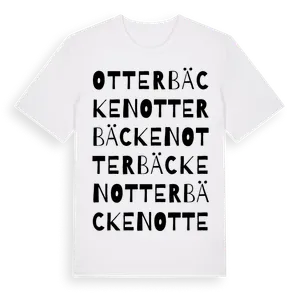 Otterbäcken ordlek t-shirt – ekologisk bomull t-shirt från Pinshirt