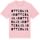 Pink Cotton t-shirt med Otterkulan ordlek t-shirt
