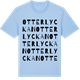 Blue Soul t-shirt med Otterlyckan ordlek t-shirt