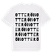 White t-shirt med Otterön ordlek t-shirt