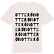 Vintage White t-shirt med Otterön ordlek t-shirt