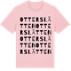 Pink Cotton t-shirt med Otterslätten ordlek t-shirt