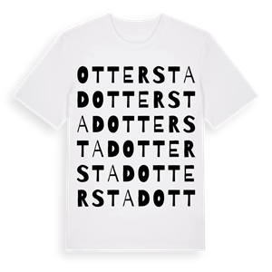 Otterstad ordlek t-shirt – ekologisk bomull t-shirt från Pinshirt